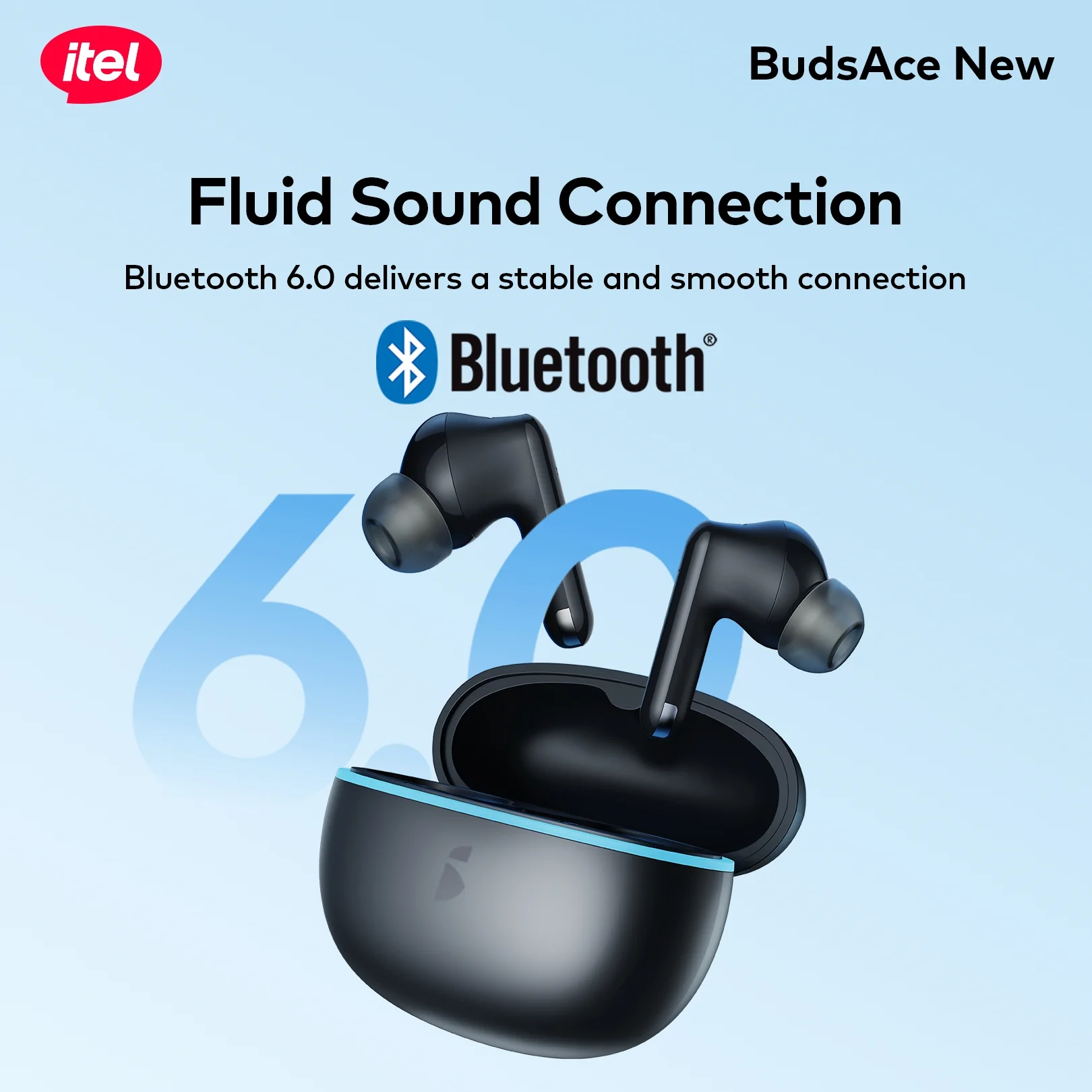 BudsAce New Wireless Earbuds – Premium Breathing Light, 13mm Driver, 4-Mic ENC - Image 4