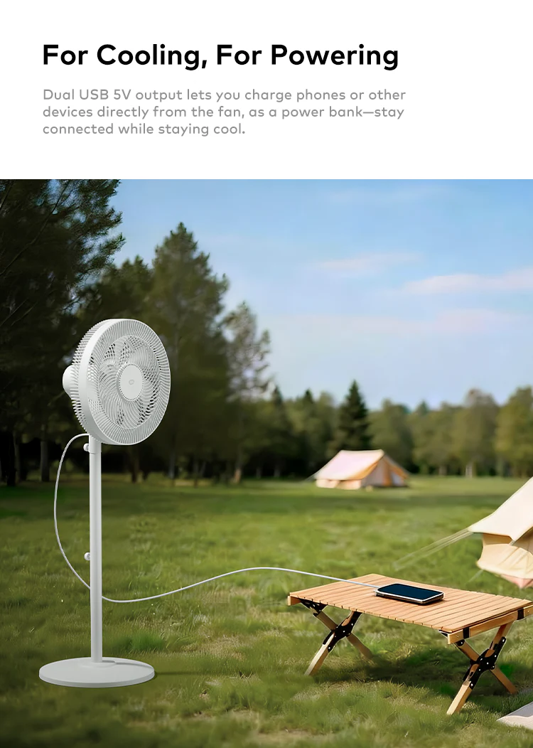 itel 16 Inch Solar Rechargeable Standing Fan-IF-SC16ST - Image 4
