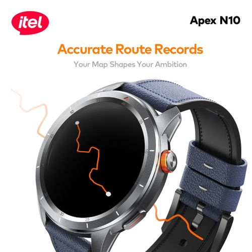 itel Apex N10 Smartwatch 1.43'' Amoled Digital Compass, 5ATM Waterproof, GPS Tracking - Image 4