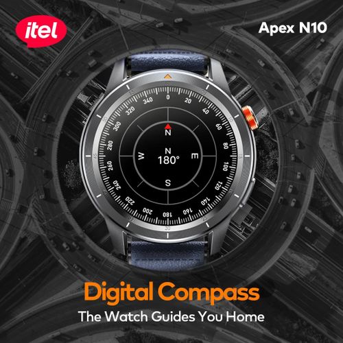 itel Apex N10 Smartwatch 1.43'' Amoled Digital Compass, 5ATM Waterproof, GPS Tracking - Image 5